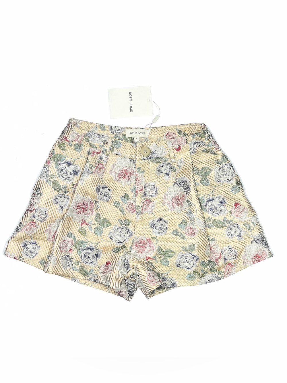 NWT Rosie Posie Yellow Floral Shorts